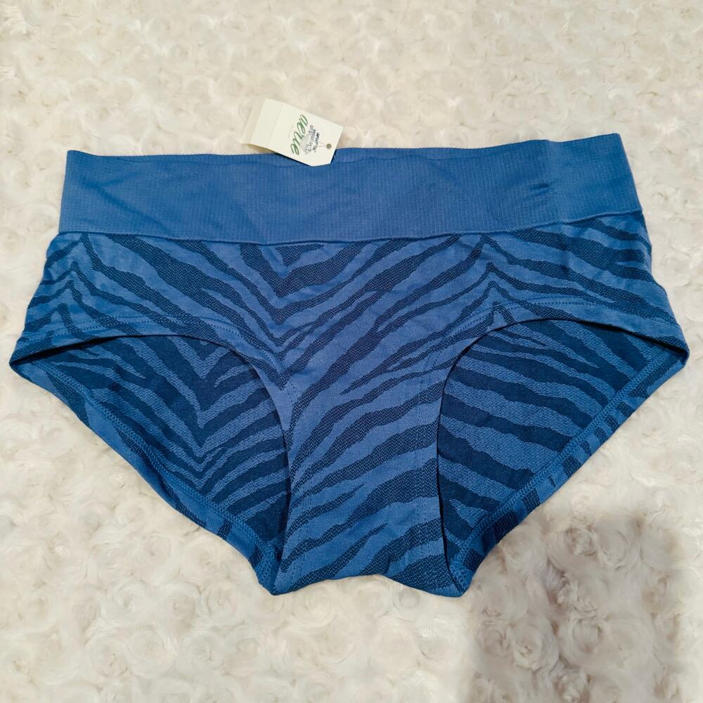 Aerie Blue Zebra Boybrief Culotte Underwear Panties Undies Size Small NEW